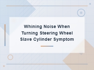 Whining Noise When Turning Steering Wheel: Slave Cylinder Symptom Guide